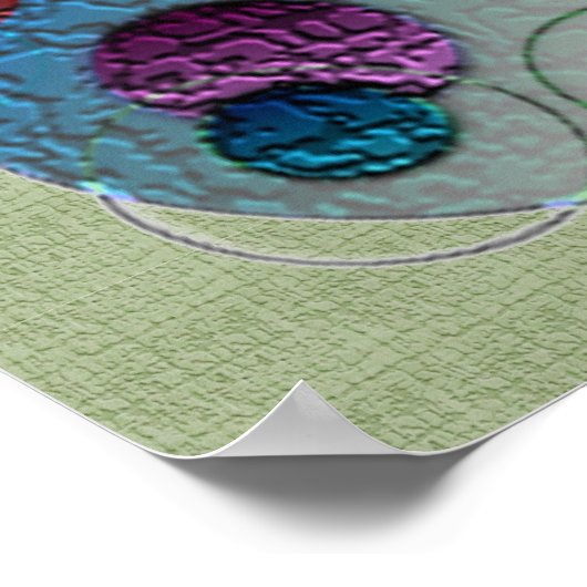 Abstracte planten poster (Hoek)