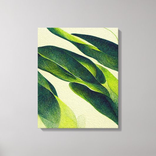 Abstracte Planten Schilderdoek voor wandkunst Canvas Afdruk (Voorkant)