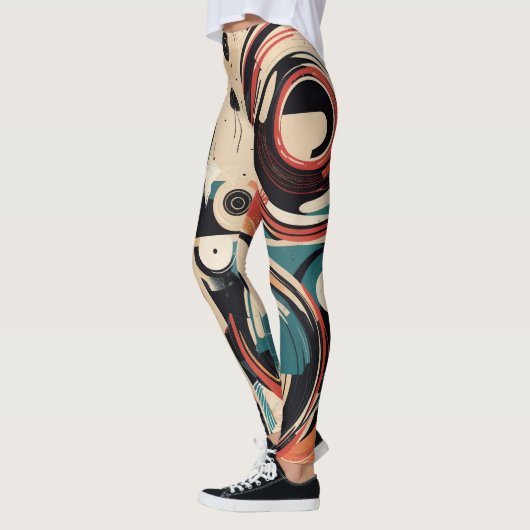 Abstracte Platen Leggings (Links)