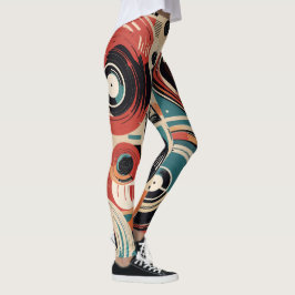 Abstracte Platen Leggings