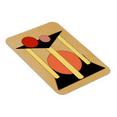 Abstracte platformen, pilaren en cirkels magneet (Rechterzijde)