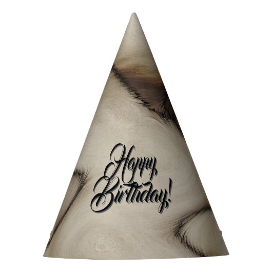 Abstracte Plezierigheid Gefeliciteerd Feesthoedjes (Voorkant)