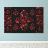 Abstracte Plus Sign Red Canvas Art Afdruk (Insitu (Houten vloer))