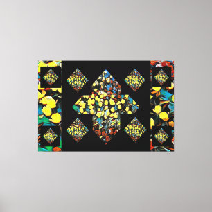 Abstracte Plus Sign Tulip Canvas Art (dromen) Afdruk