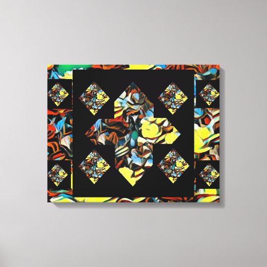 Abstracte Plus-tekenanjerandoek Kunst met dromen Canvas Afdruk (Voorkant)