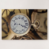 Abstracte Pocket Watch Jigzaag Puzzle Legpuzzel (Horizontaal)