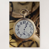 Abstracte Pocket Watch Jigzaag Puzzle Legpuzzel (Verticaal)