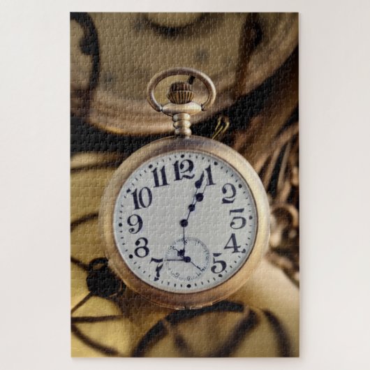 Abstracte Pocket Watch Jigzaag Puzzle Legpuzzel (Verticaal)