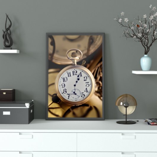 Abstracte Pocket Watch Poster