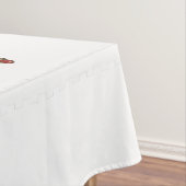 Abstracte Poinsettia Monogram Holiday Tablecloth Tafelkleed (Voorbeeld)