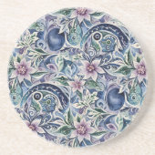 Abstracte Poinsettia Winter Wild Zandsteen Onderzetter (Voorkant)