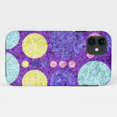 Abstracte poka Dots | Paars geel Aqua Case-Mate iPhone Case (Achterkant (horizontaal))