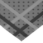 Abstracte poka stipt grijze witte cirkels zwarte r tafelkleed (Gekanteld)