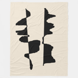 Abstracte polaire deken met dubbel gezicht