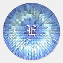 Abstracte Poligonal Lage Poly Ronde Sticker