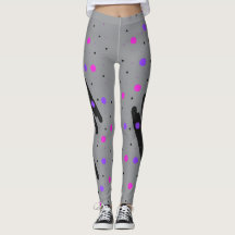 Abstracte Polka Dot Leggings