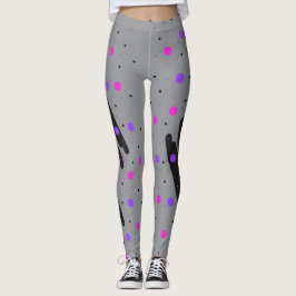 Abstracte Polka Dot Leggings