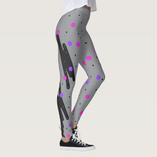 Abstracte Polka Dot Leggings (Rechts)