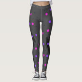 Abstracte Polka Dot Leggings (Voorkant)