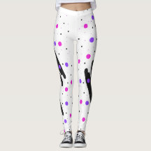 Abstracte Polka Dot Leggings