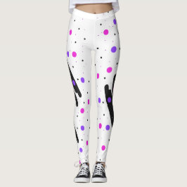 Abstracte Polka Dot Leggings