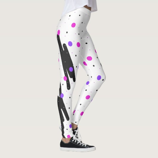 Abstracte Polka Dot Leggings (Rechts)
