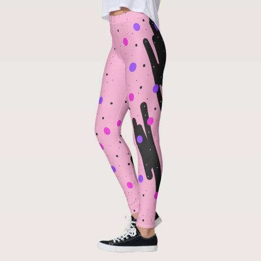 Abstracte Polka Dot Leggings (Links)