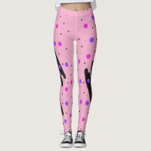 Abstracte Polka Dot Leggings
