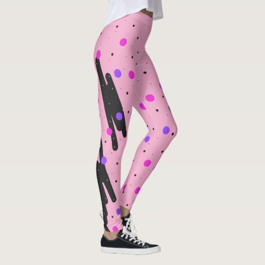 Abstracte Polka Dot Leggings (Rechts)
