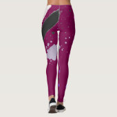 Abstracte Polka Dot Leggings (Achterkant)