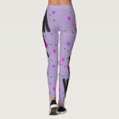 Abstracte Polka Dot Leggings (Achterkant)