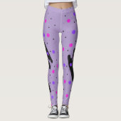 Abstracte Polka Dot Leggings (Voorkant)