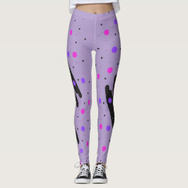 Abstracte Polka Dot Leggings