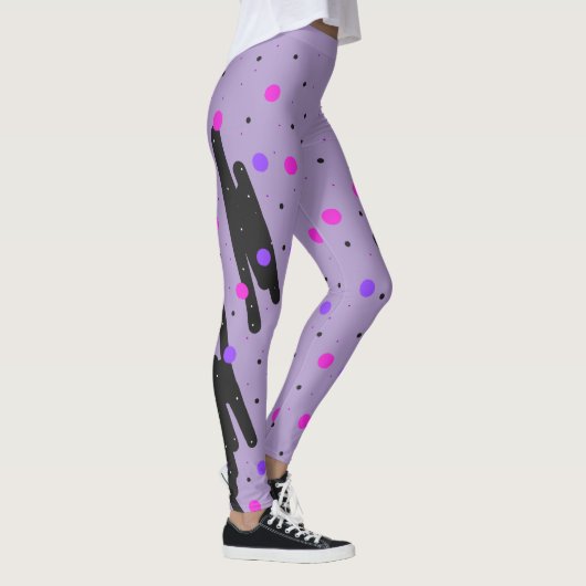 Abstracte Polka Dot Leggings (Rechts)