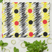Abstracte Polka Dot Theedoek (Gevouwen)