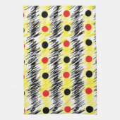 Abstracte Polka Dot Theedoek (Verticaal)