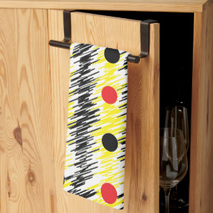Abstracte polka dot theedoek