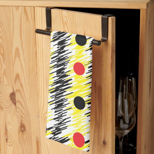 Abstracte Polka Dot Theedoek (Derde Gevouwen)