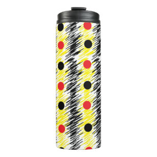 Abstracte polka stippen  thermosbeker