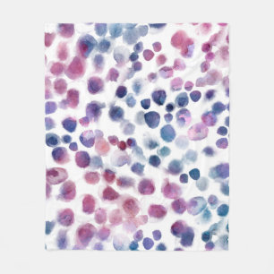Abstracte polka stipt naadloos patroon in pastelco fleece deken