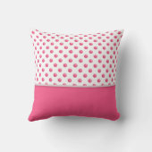 Abstracte polka stipt roze texture.Text. Kussen (Achterkant)