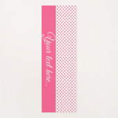 Abstracte polka stipt roze texture.Text. Yogamat (Voorkant)