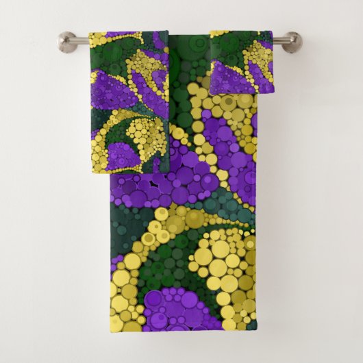 Abstracte polkadop bad handdoek (Insitu)