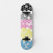 Abstracte polygender trotsvlag persoonlijk skateboard (Voorkant)