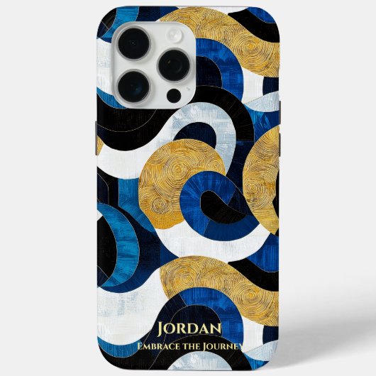 Abstracte Polynesische golven – kunstzinnige ritme Case-Mate iPhone Case (Achterkant)