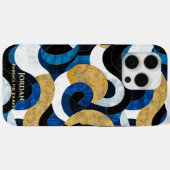 Abstracte Polynesische golven – kunstzinnige ritme Case-Mate iPhone Case (Achterkant (horizontaal))