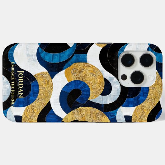 Abstracte Polynesische golven – kunstzinnige ritme Case-Mate iPhone Case (Achterkant (horizontaal))