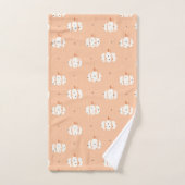Abstracte Pompoen Patroon Badhanddoek Set Bad Handdoek (Handdoek)