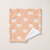 Abstracte Pompoen Patroon Badhanddoek Set Bad Handdoek (Wasdoekje)