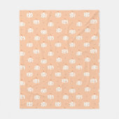 Abstracte pompoenpatroon fleece deken (Voorkant)